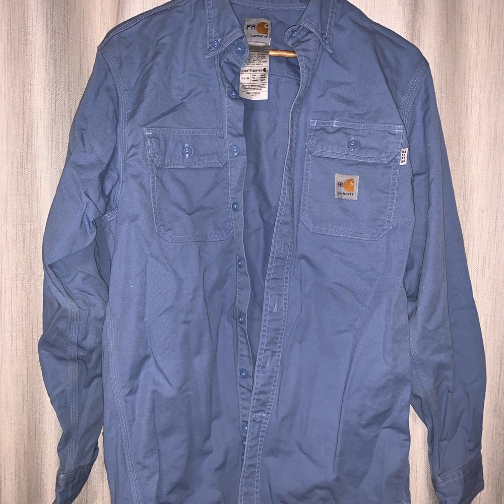 Carhartt Men's Lightweight Blue Shirt Jacket